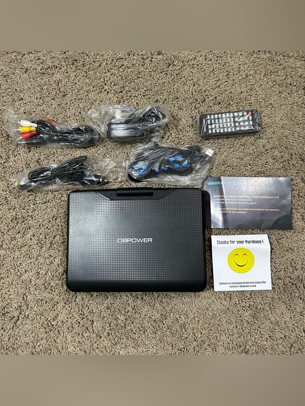 DBPOWER Portable DVD Player 9.5" Rechargeable Digital Multimedia Video Player - Picture 6 of 15
